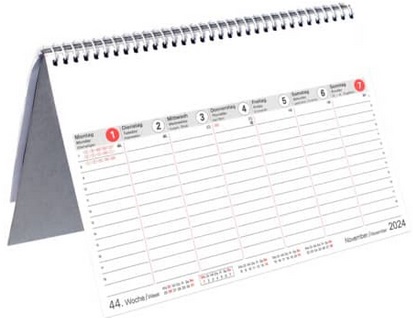 Leykam Tischkalender A5 7-Spalten Produktbild
