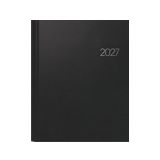 BRUNNEN 1076160907 Buchkalender Mod. Manager Wt 7 weektimer 2027 | 210×260 mm, Kunststoff, schwarz